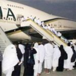 Umrah pilgrims at Karachi Airport as vaccination certificate travel deadline is extended.