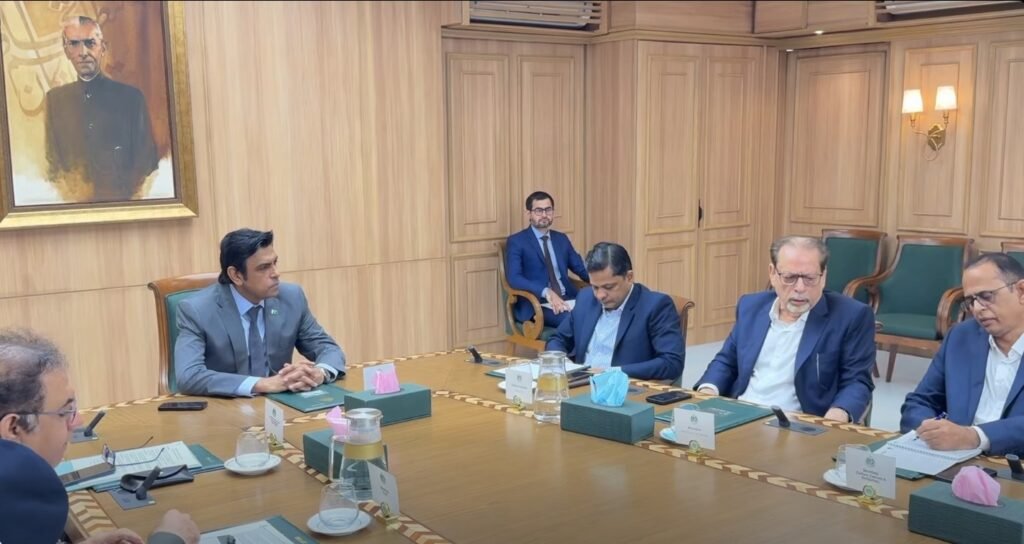 Officials attend a meeting on World Culture Festival Karachi 2026 arrangements