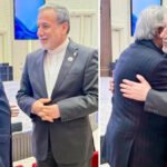 Ishaq Dar meeting the Belarusian Foreign Minister during the SCO summit in Bishkek