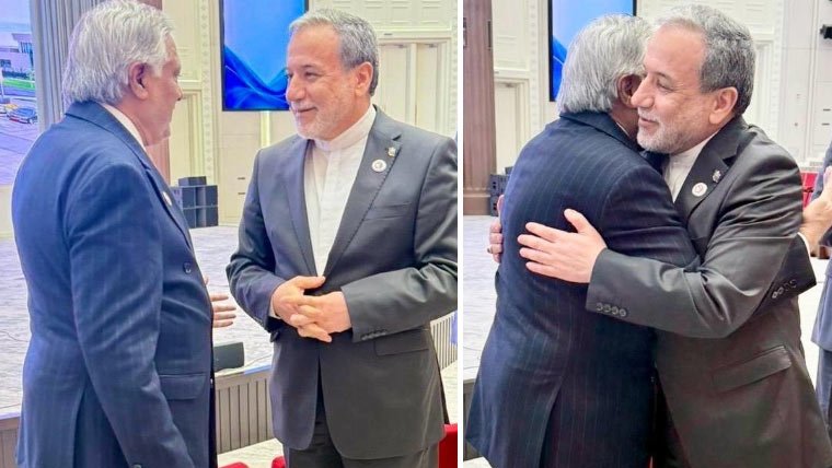 Ishaq Dar meeting the Belarusian Foreign Minister during the SCO summit in Bishkek
