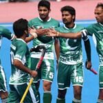 Pakistan hockey team players preparing for the Asian Games.