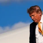 Donald Trump speaking about oil and gasoline prices amid tensions with Iran