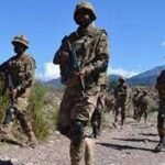 Security forces conducting a counterterrorism operation in Balochistan