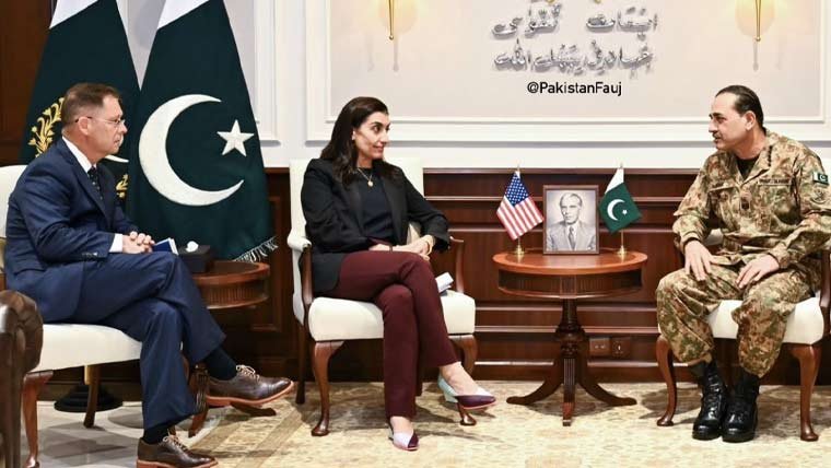 Field Marshal Asim Munir meeting the US Afghanistan War Commission delegation in Rawalpindi