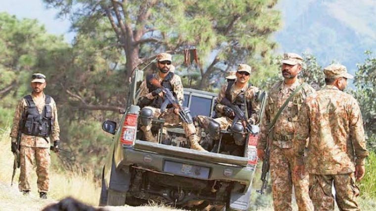 Security forces conducting counter-terrorism operations in Balochistan and Khyber Pakhtunkhwa
