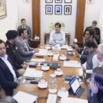 Sindh Chief Minister Murad Ali Shah during a meeting on SSU Academy