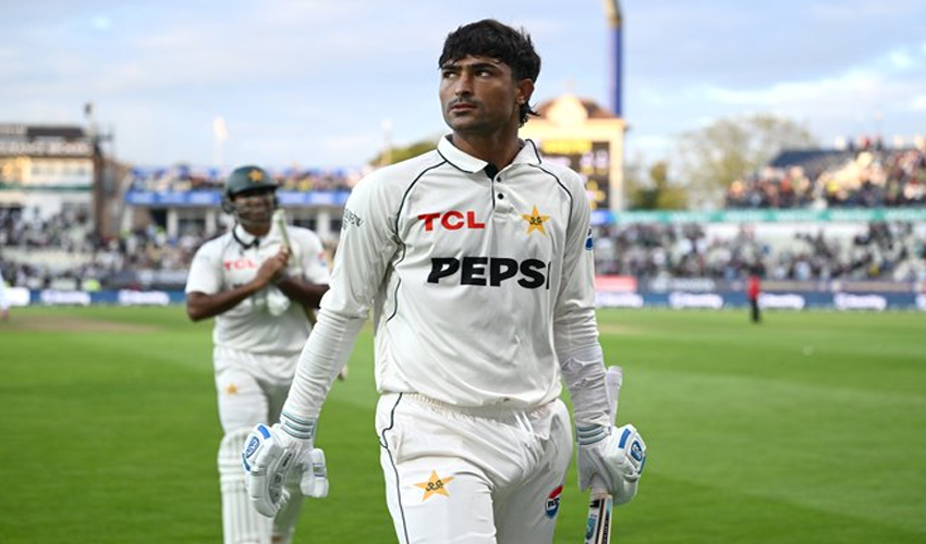 Pakistan fast bowler and all-rounder Razaullah during his impressive Test debut.