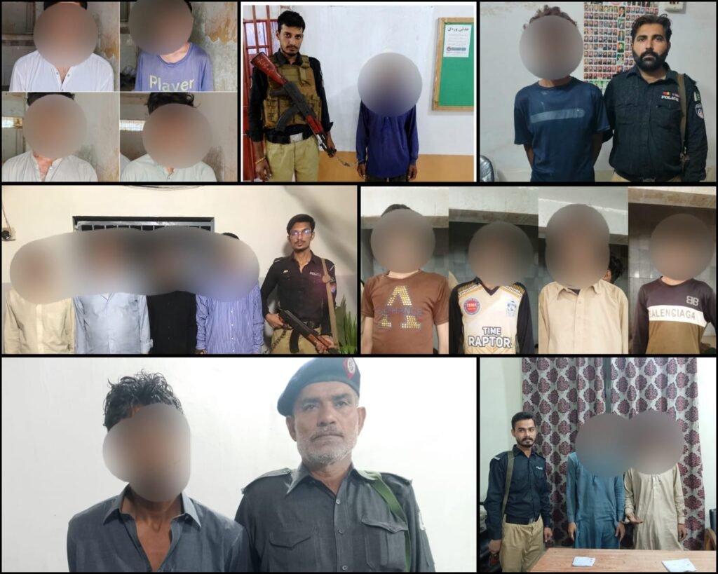 Sindh Police conduct operations against criminals and drug dealers in Karachi's District Central