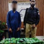 Karachi police recover gutka and chalia during an operation in Soldier Bazaar