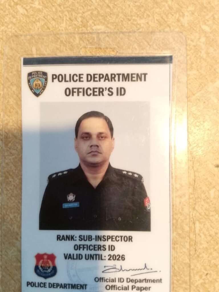 Malir Cantt Police arrest fake police officer with a forged police service card.