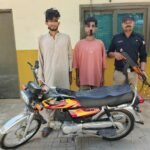 Sir Syed Police recover a stolen motorcycle after arresting two suspects in North Karachi