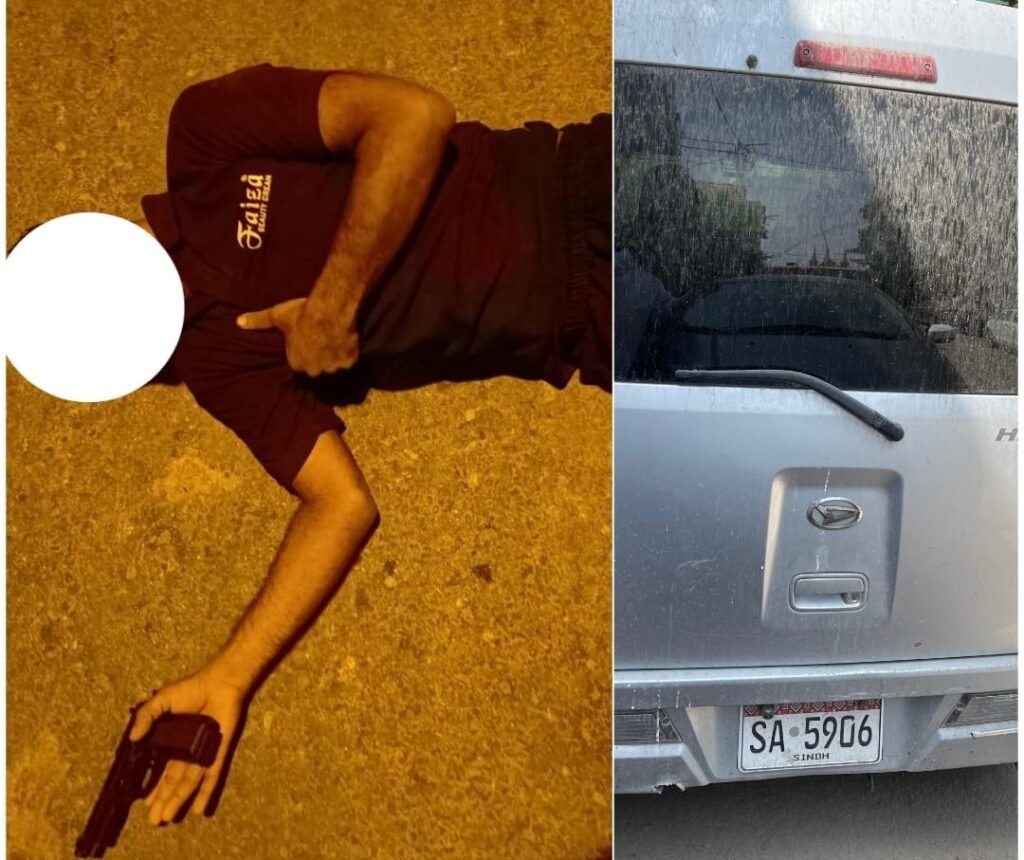 SIU Karachi officials arrest a suspected car lifter with a stolen van