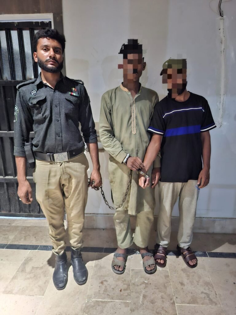 Liaquatabad Police investigate an acid attack case in Karachi