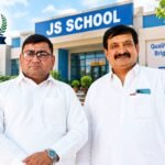 Malik Saleem during his visit to JS School in Karachi