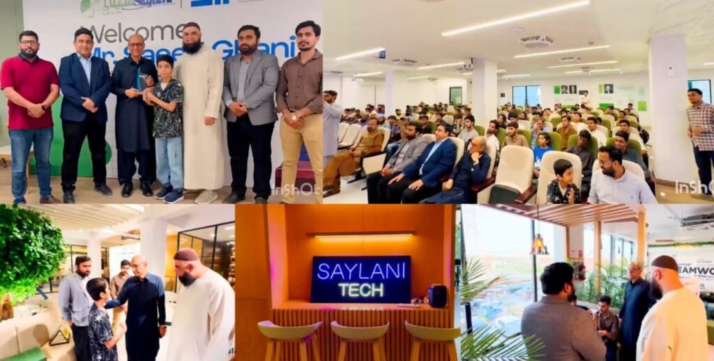 Saeed Ghani meeting students at Saylani Zaitoon Ashraf IT Park Karachi