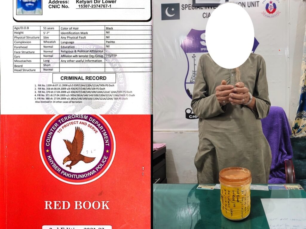 SIU CIA Karachi officers arresting a Red Book-listed terror suspect in Docks