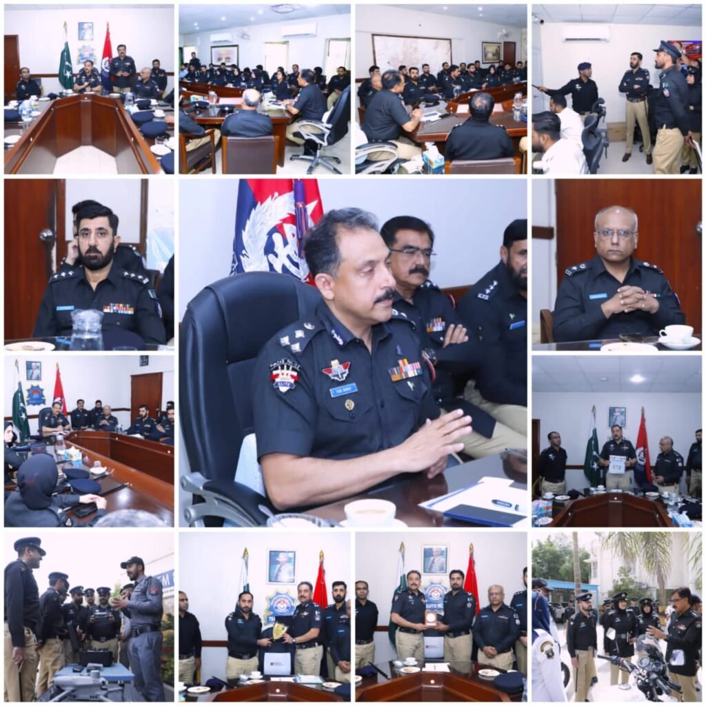 41-member Balochistan Police delegation visiting DIG Traffic Karachi office