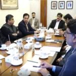Sindh Chief Minister Murad Ali Shah reviewing the 600-bed hospital project in Larkana