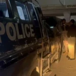 Police investigation at the house where a mother and three children were killed in Surjani Town