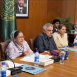 Faryal Talpur chairing a meeting on Katcha areas development in Sindh