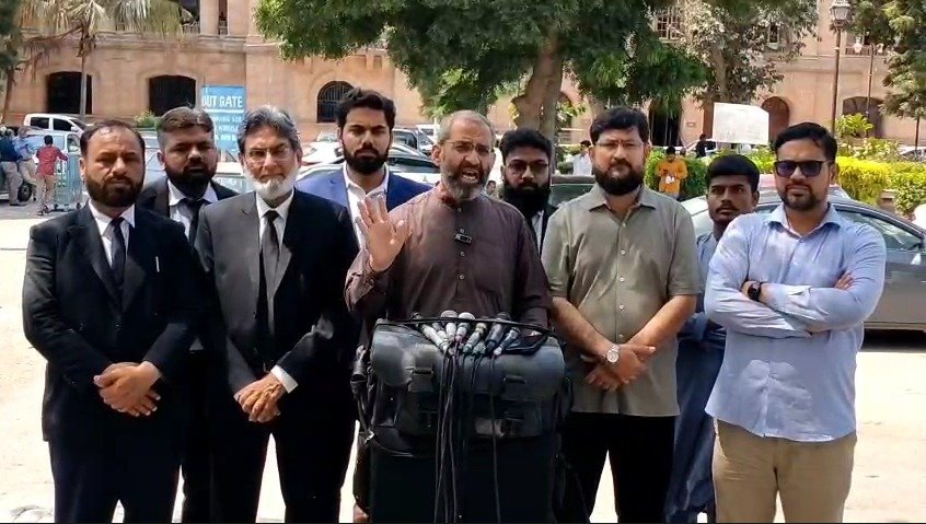 Muneem Zafar Khan speaks about the Sindh local government law in Karachi