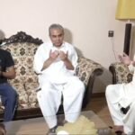 Interior Minister Mohsin Naqvi meets the family of martyred Captain Hamza Akram