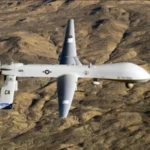 Pakistani air defence system intercepting drones near the Pak-Afghan border