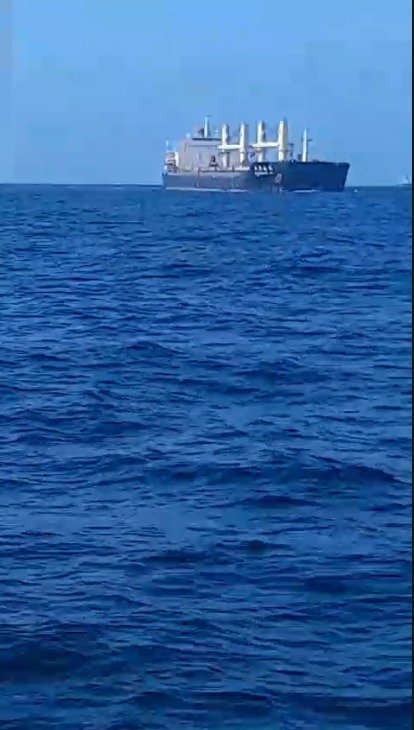 Coal carrier MV Chang Chang Nan Hai safely berthed at Port Qasim after repairs.