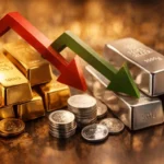 Gold and silver prices fall in global and local Pakistani markets
