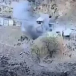 Pakistan security forces responding to firing along the Kurram sector border