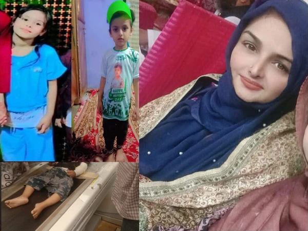 Police investigation into the murder of a mother and three children in Surjani Town Karachi