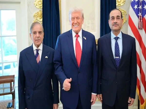 US President Donald Trump addressing the UN General Assembly and mentioning Pakistan and Prime Minister Shehbaz Sharif.
