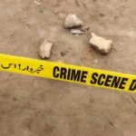 CCTV footage of two suspects allegedly involved in a robbery and shooting in Shah Latif Town Karachi.