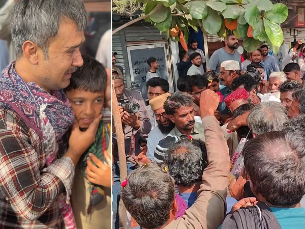 Eleven Pakistani fishermen reach Edhi Foundation Tower in Karachi after being released from Indian custody