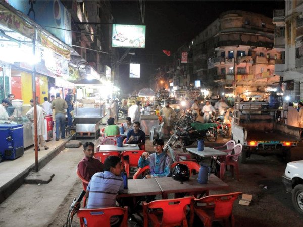 Proposed pedestrian-friendly redevelopment of historic Burns Road in Karachi