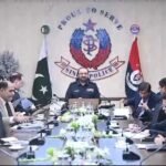 IG Sindh Javed Alam Odho chairing a meeting on drug and gutka mawa crackdown