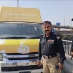 GNN Karachi Bureau where a security guard allegedly took a media van during a late-night theft incident.