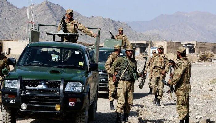 Security forces operation against militants in Washuk district of Balochistan