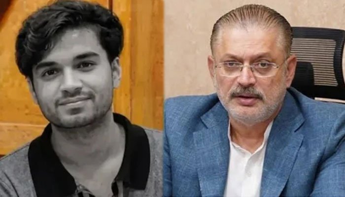 Sharjeel Memon discussing the Mir Raza judicial commission report and Karachi transport development projects.