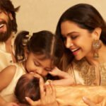 Deepika Padukone and Ranveer Singh share a family photo while announcing their second daughter’s name, Devi Padukone Singh.