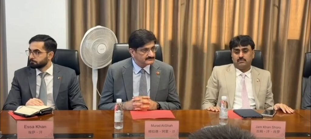 Sindh Chief Minister Murad Ali Shah inspecting Sukkur Barrage gates at HBSZ company in China