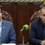 Khyber Pakhtunkhwa Governor Faisal Karim Kundi chairs an apex committee meeting on security