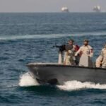 Oil tankers navigating the Strait of Hormuz amid rising maritime security concerns