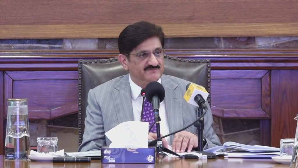 Sindh Chief Minister Syed Murad Ali Shah presides over a cabinet meeting discussing governance reforms and cooperation with China
