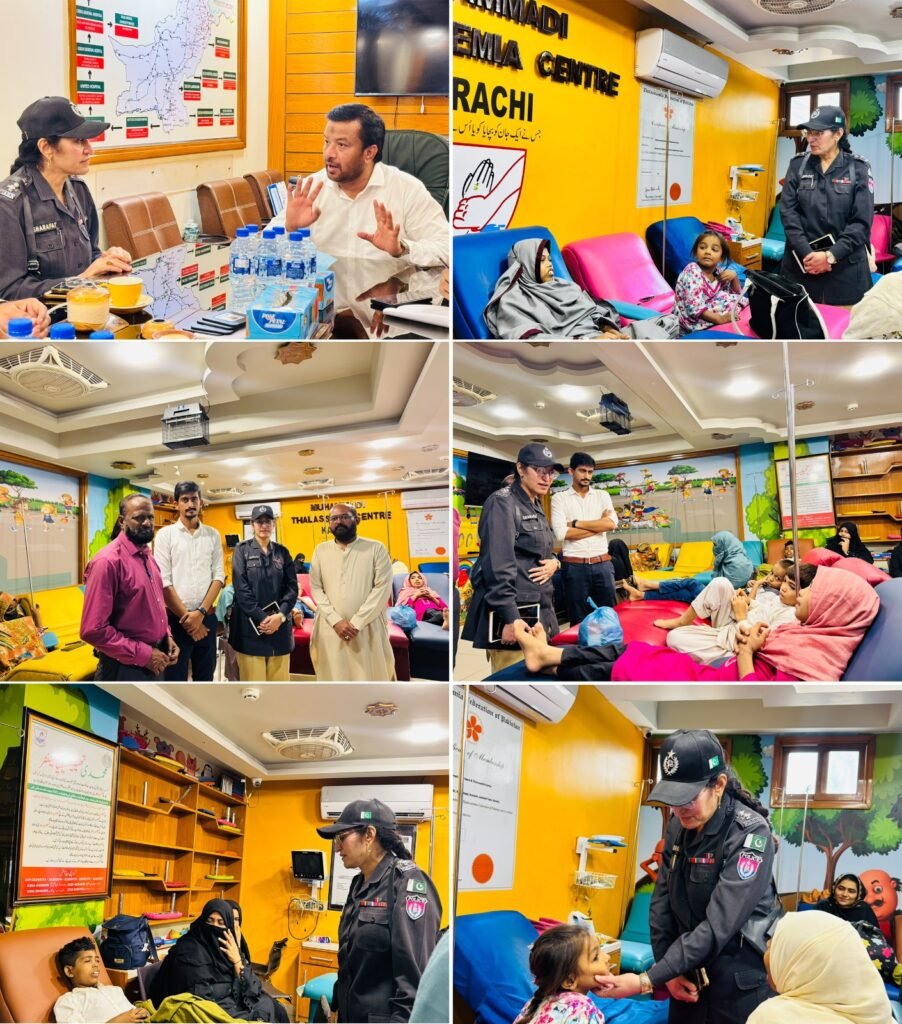 Karachi Police Welfare Branch officials visiting Mohammadi Blood Bank Karachi