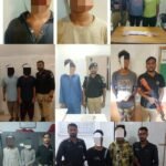 District Central Police operations against drug dealers and street criminals in Karachi