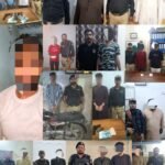 Karachi District Central Police operation with seized drugs, weapons and mobile phones