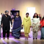 Cast performing the theatre play Aadha Adhoore at Arts Council of Pakistan Karachi