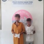 Korangi Police operation leading to the arrest of two suspects and recovery of two 30 bore pistols