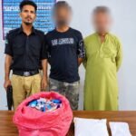 Karachi East Zone police action against alleged gutka mawa sellers near Jacob Lines